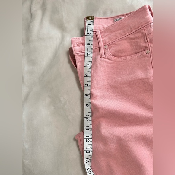 MOTHER Straight Leg Jeans in Soft Pink - Picture 9 of 11